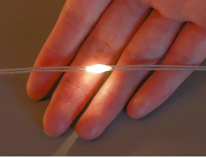 Christmas Lights String Star Santa Claus Curtain.