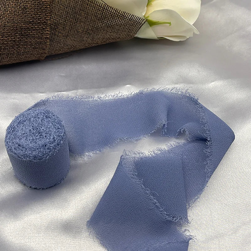 Nastro di pizzo, nastro di seta chiffon, fiori