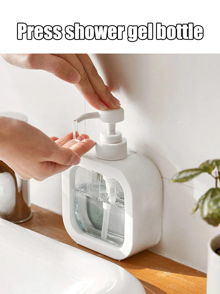 Large-capacity soap dispenser bottle transparent.