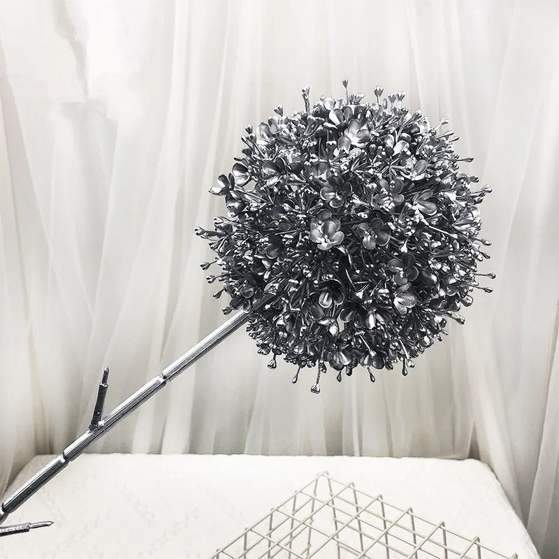 Gran rama de cebolla artificial colorida para salón de bodas floral 75 cm.