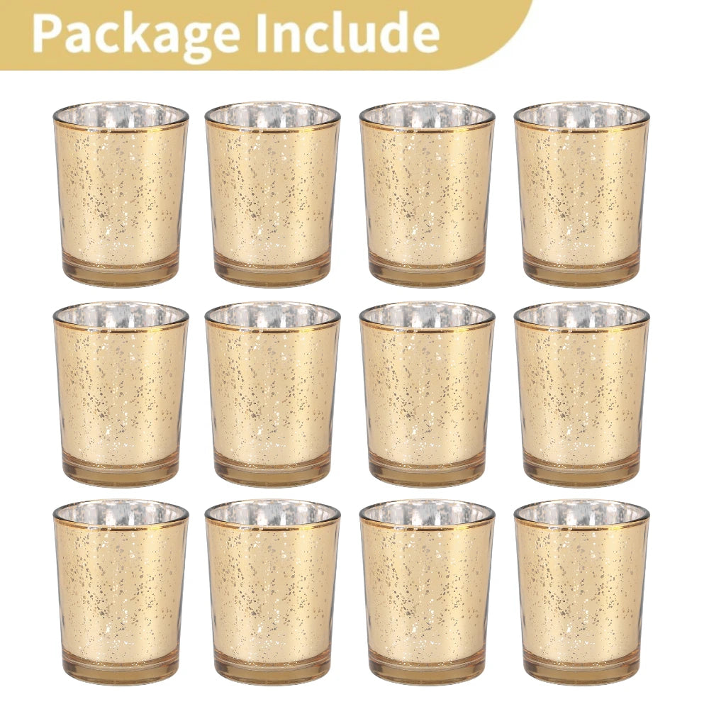 Teelichthalter aus Quecksilberglas