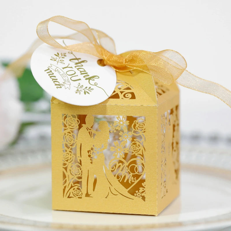 Scatole per caramelle per qualsiasi evento, scatola regalo con nastri