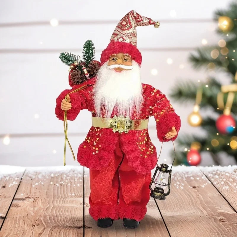 Santa Claus figurine, perfect Christmas gift, fantasy design, exquisite details.