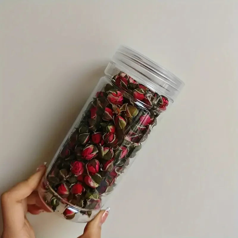 Rosa rosa seca, decoración para sala de estar, hecha a mano.