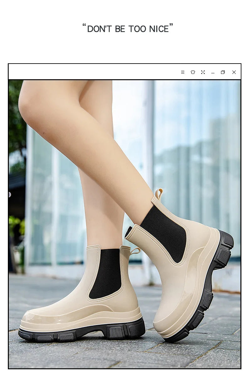 2025 New Rubber Rain Shoes Outdoor Anti-slip Waterproof Garden Shoes