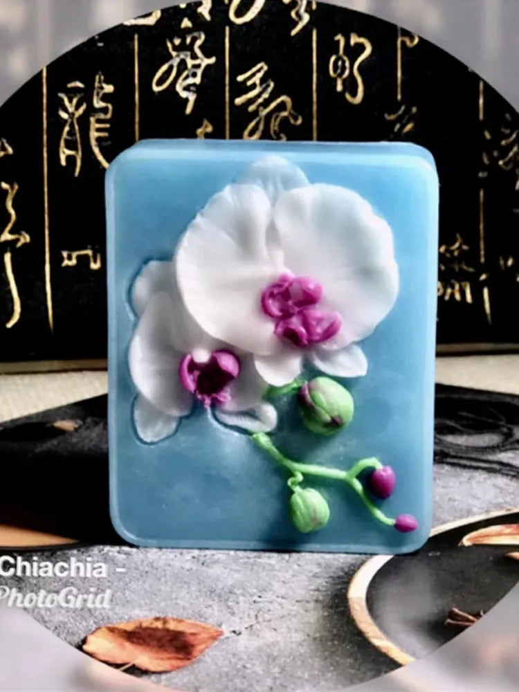 Elegant Sunflower Soap Mold 3D Rectangler