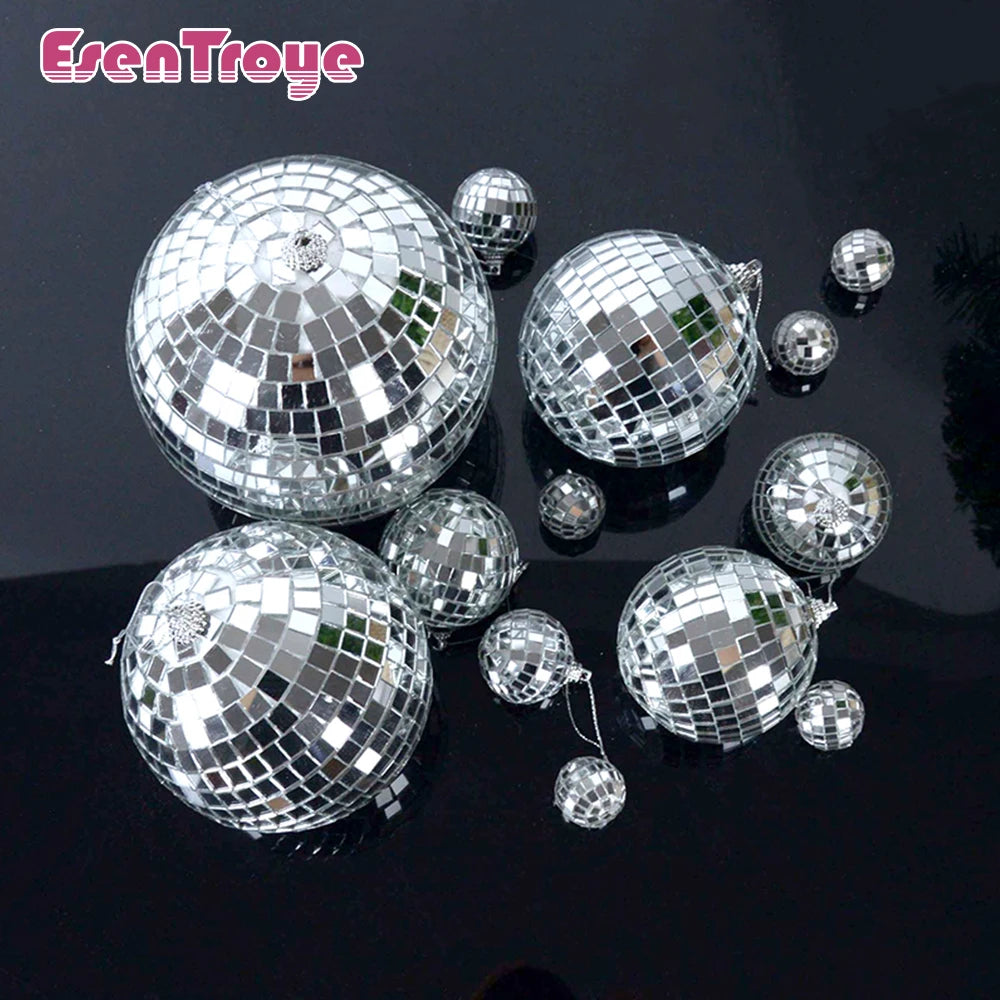 Mirror Disco Ball 70s Party Decorations Reflective Hanging 2-10cm