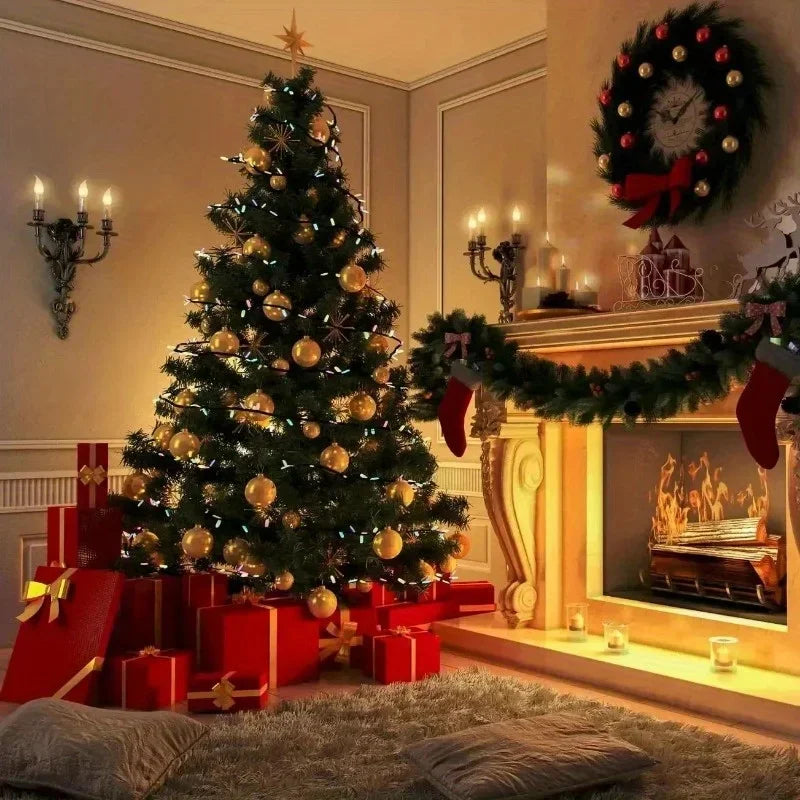 Bolas navideñas festivas para colgar como adornos para el árbol.