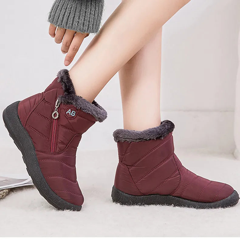 Botas de Mujer Botines de Mujer con Piel Invierno