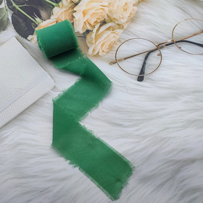 Nastro di pizzo, nastro di seta chiffon, fiori