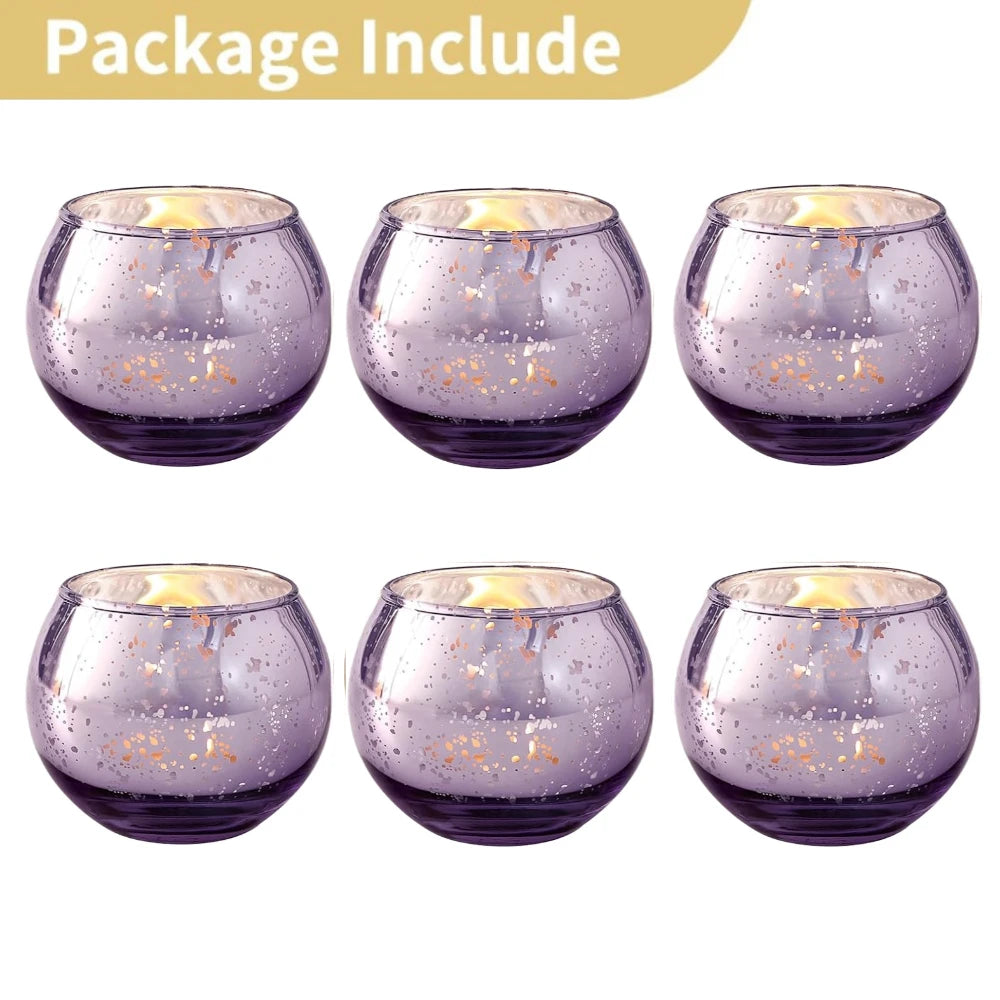 Mercury Glass Tealight Candle Holders