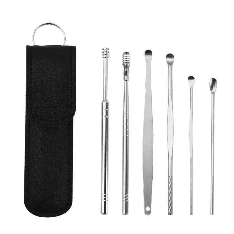 Ear Wax Pickers Stainless Steel Earpick Wax Remover Tools