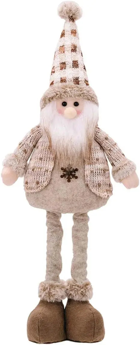 Muñecos de peluche de reno, muñeco de nieve y Papá Noel ajustables y extensibles.