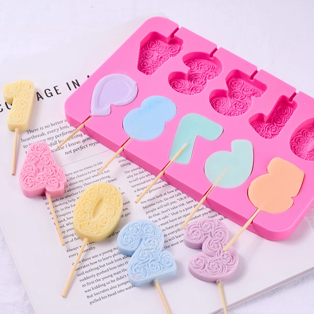 Handgemachte Rosenzahlen-Duftkerzenformen zur Herstellung von Zubehör