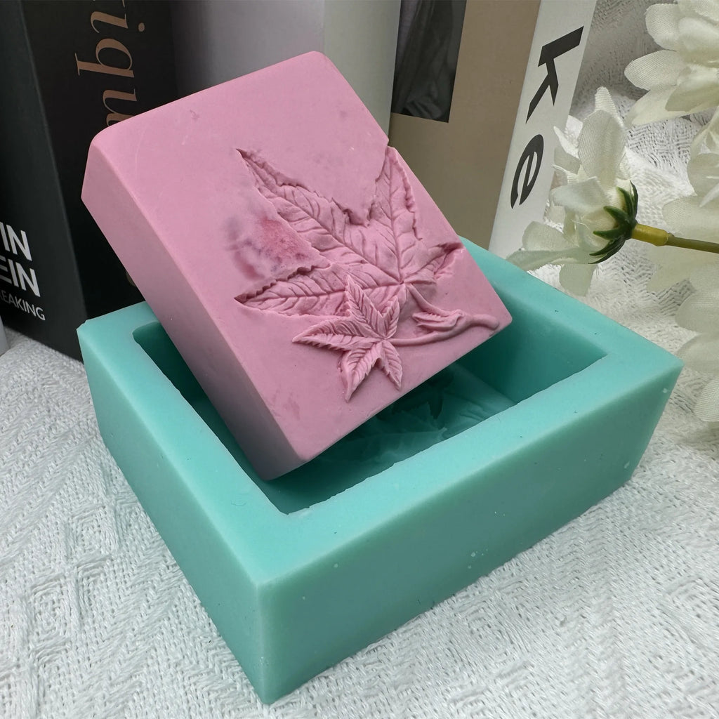 Elegante stampo per sapone a forma di girasole rettangolare 3D