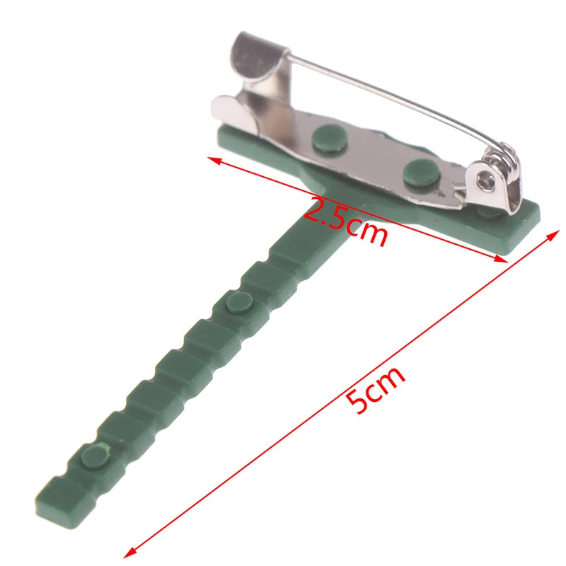 Broches de metal plástico para flores, 10/20 piezas.