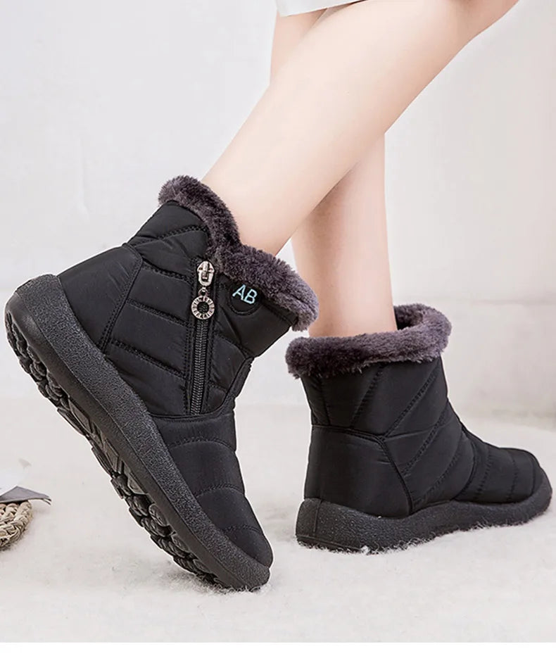 Botas de Mujer Botines de Mujer con Piel Invierno