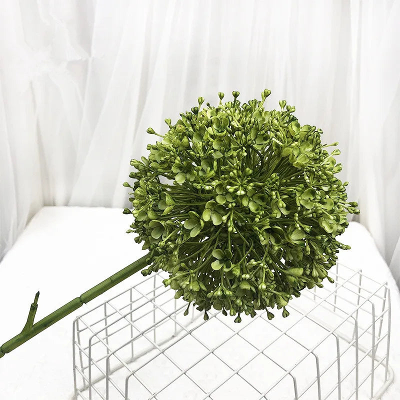 Gran rama de cebolla artificial colorida para salón de bodas floral 75 cm.