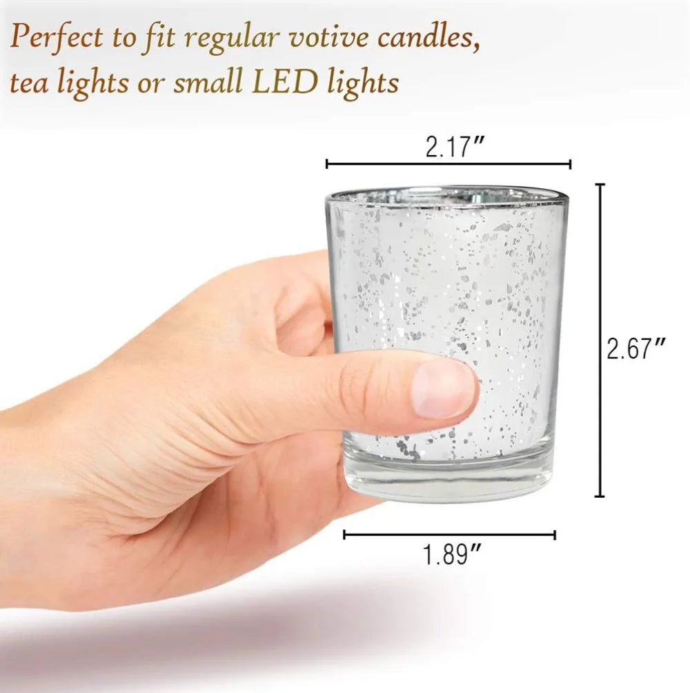 Mercury Glass Tealight Candle Holders