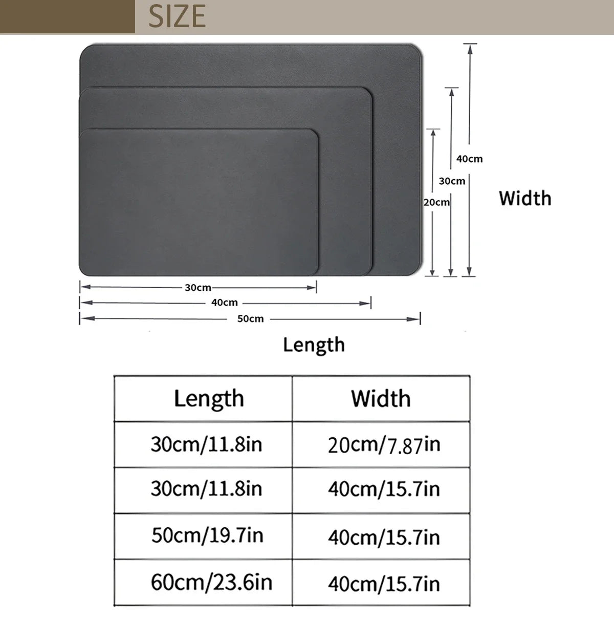 Large Kitchen Absorbent Mat Autumn Leaves Dish Drying Mat