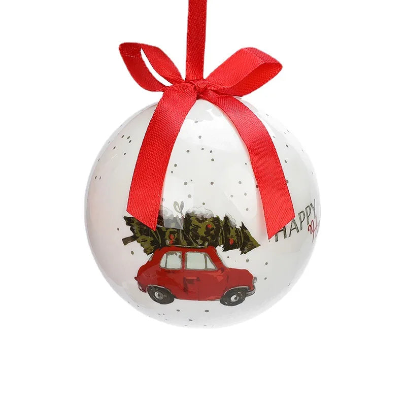 Ciondolo decorativo con palline di Natale per l'albero di Natale festivo.