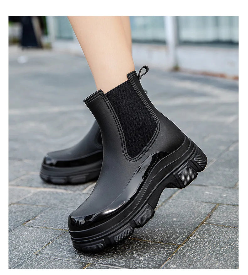 2025 New Rubber Rain Shoes Outdoor Anti-slip Waterproof Garden Shoes