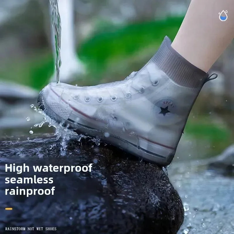 Lightweight Thick Wear-resistant Silicone Rain Shoe Covers Travel