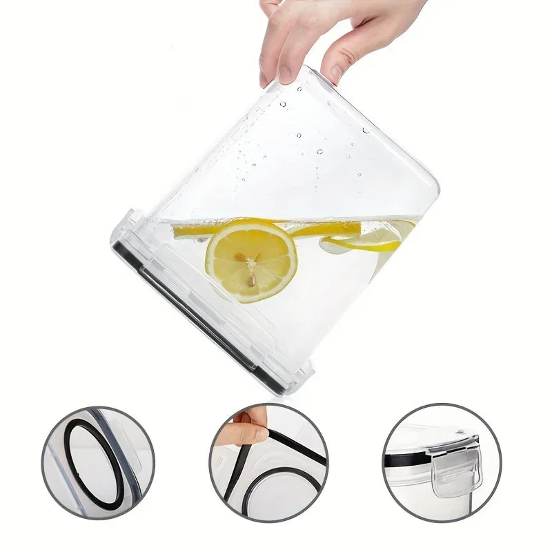 Airtight Cereal Storage Container  Food Storage Box Plastic Transparent Sealed