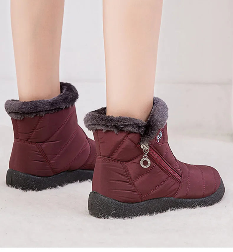 Botas de Mujer Botines de Mujer con Piel Invierno