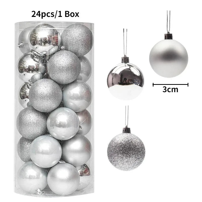 Palline di Natale 36 pezzi 3 cm Decorazione 2025 PREZZO ECCEZIONALE!