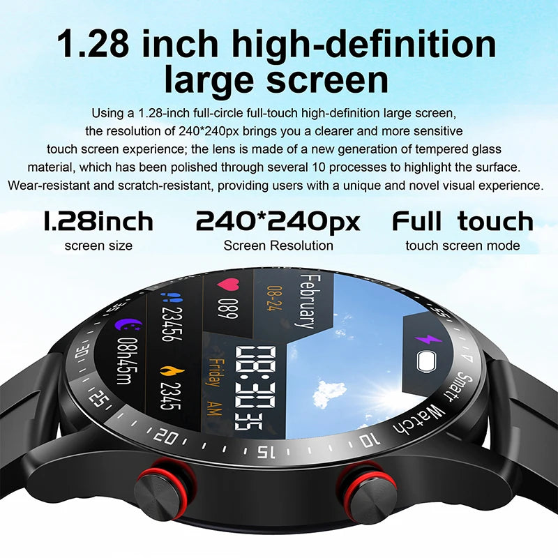 Smart Watch Men Laser Bluetooth Call Health Blood Pressure