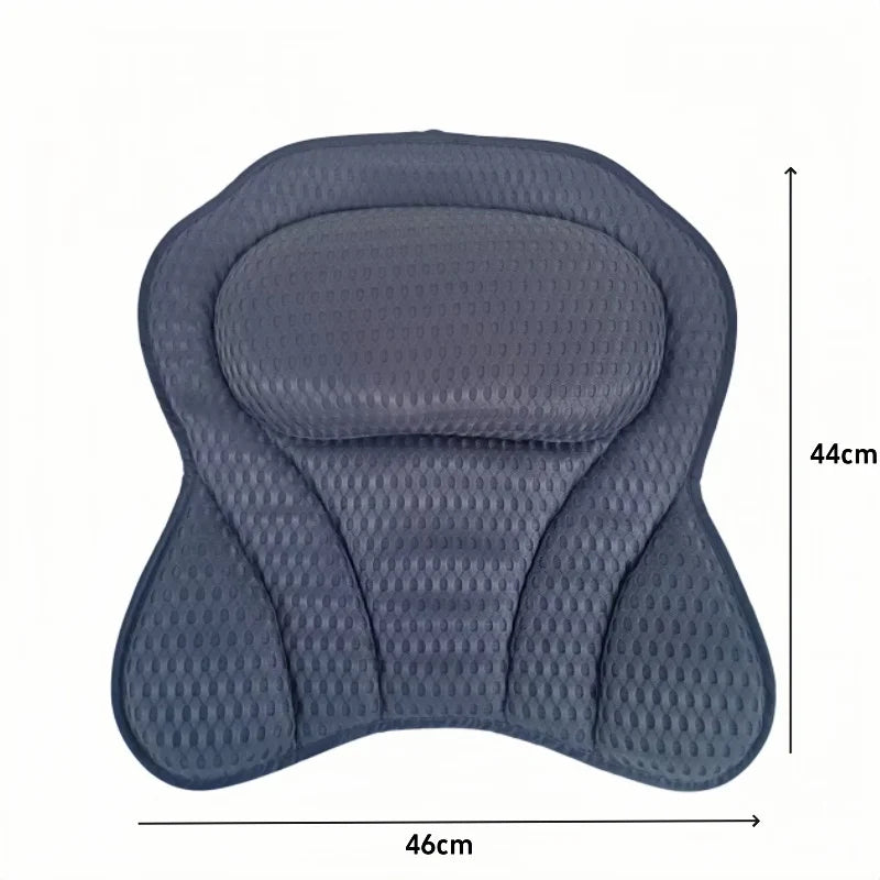 Almohada para el cuello, soporte para la espalda, reposacabezas, cojín antideslizante para baño