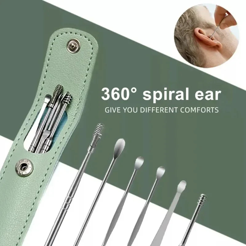 Ear Wax Pickers Stainless Steel Earpick Wax Remover Tools
