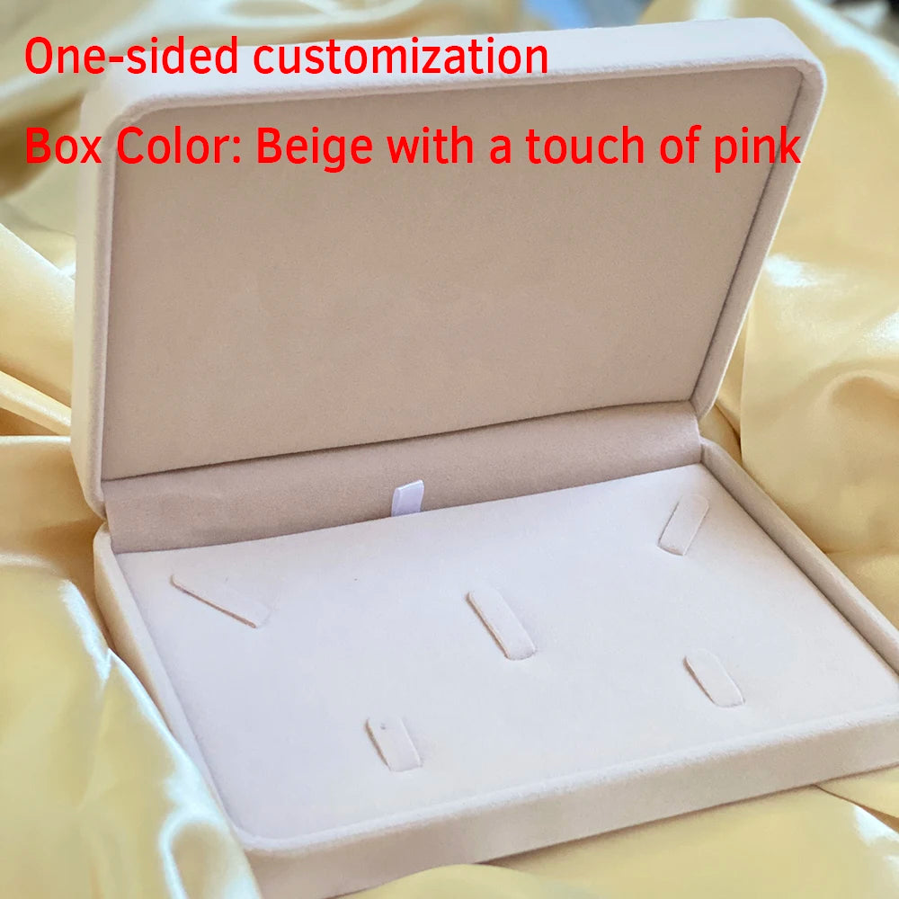 Scatola portagioie in flanella, scatola regalo per fedi nuziali personalizzata.