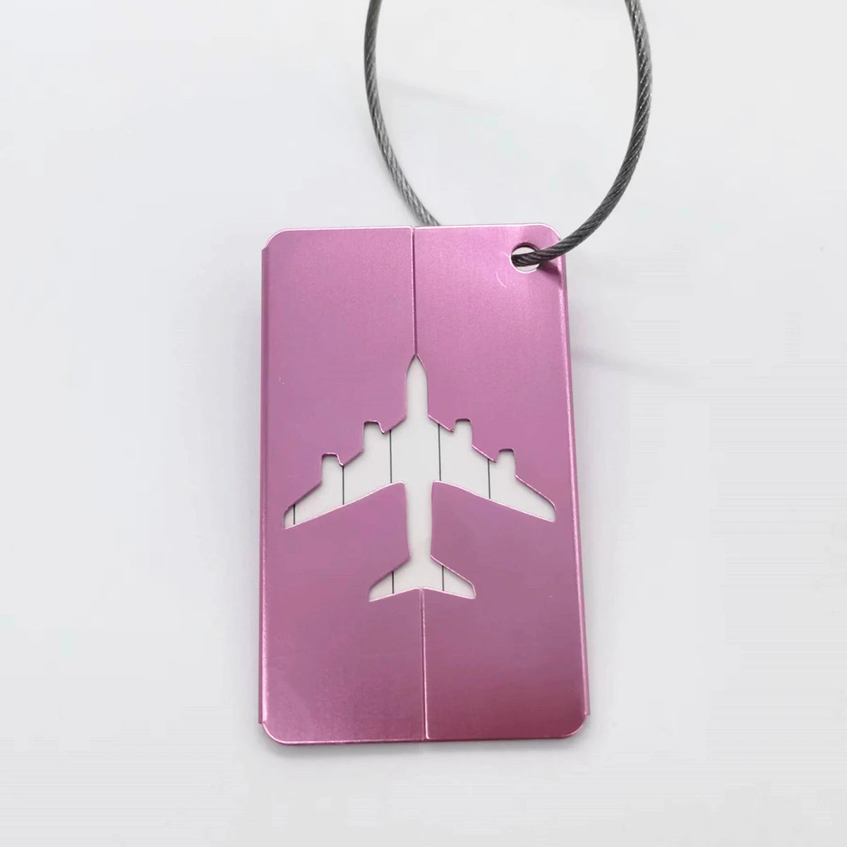 Etiqueta de equipaje de viaje de aleación de aluminio Etiqueta colgante Maleta