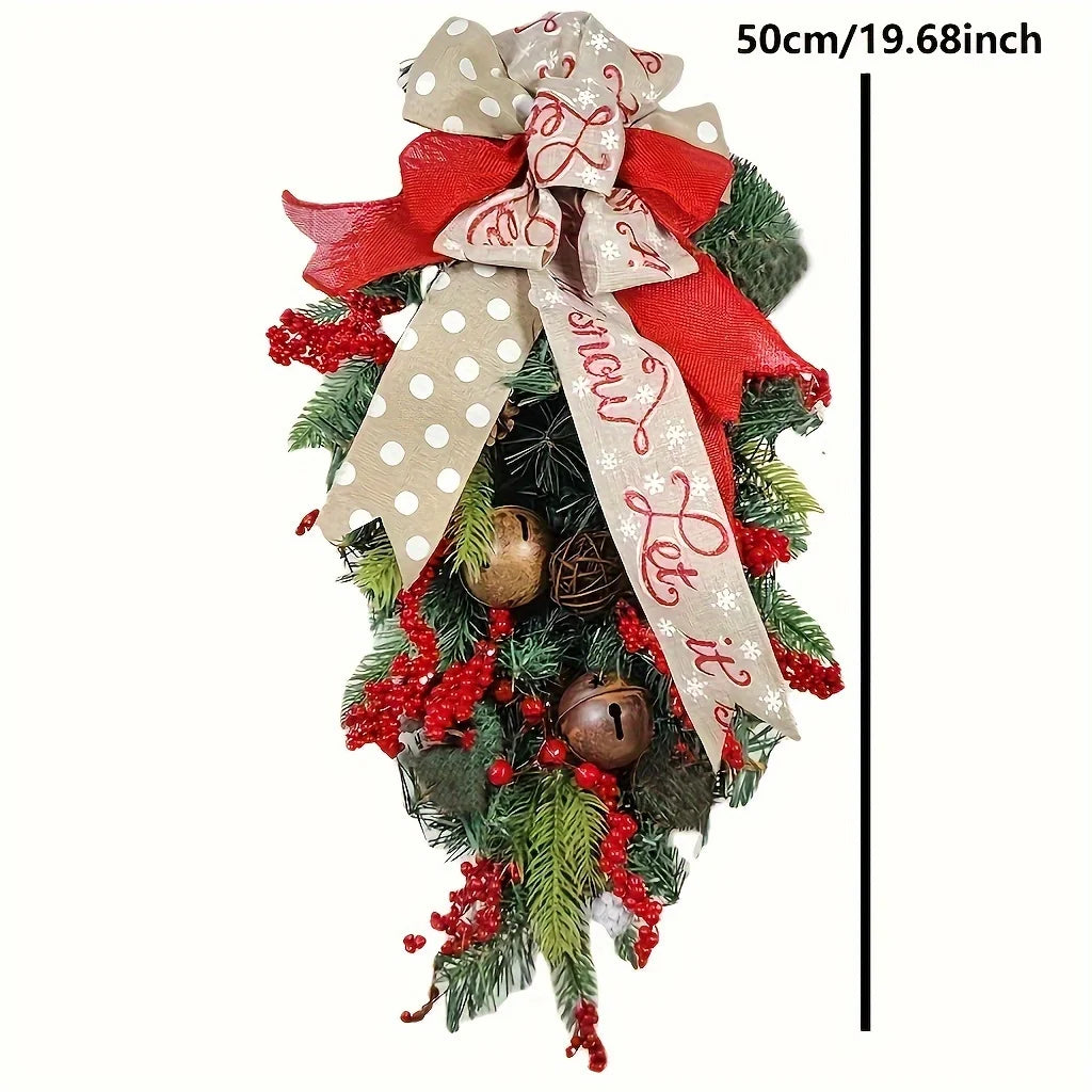 Girlandendekoration Weihnachtskranz.