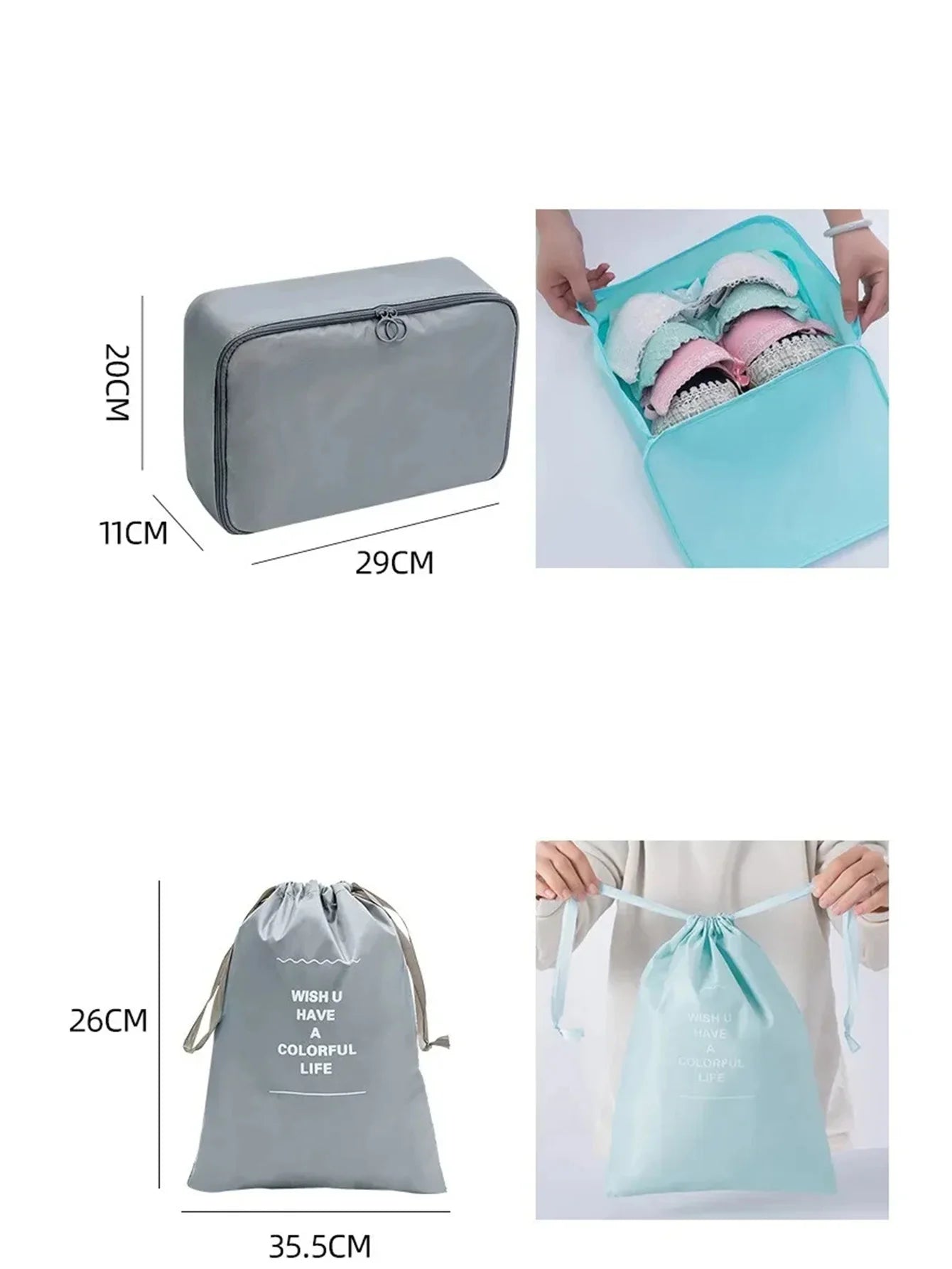 Travel Organizer Storage Bags Suitcase 7/8/9/10 Pcs Set