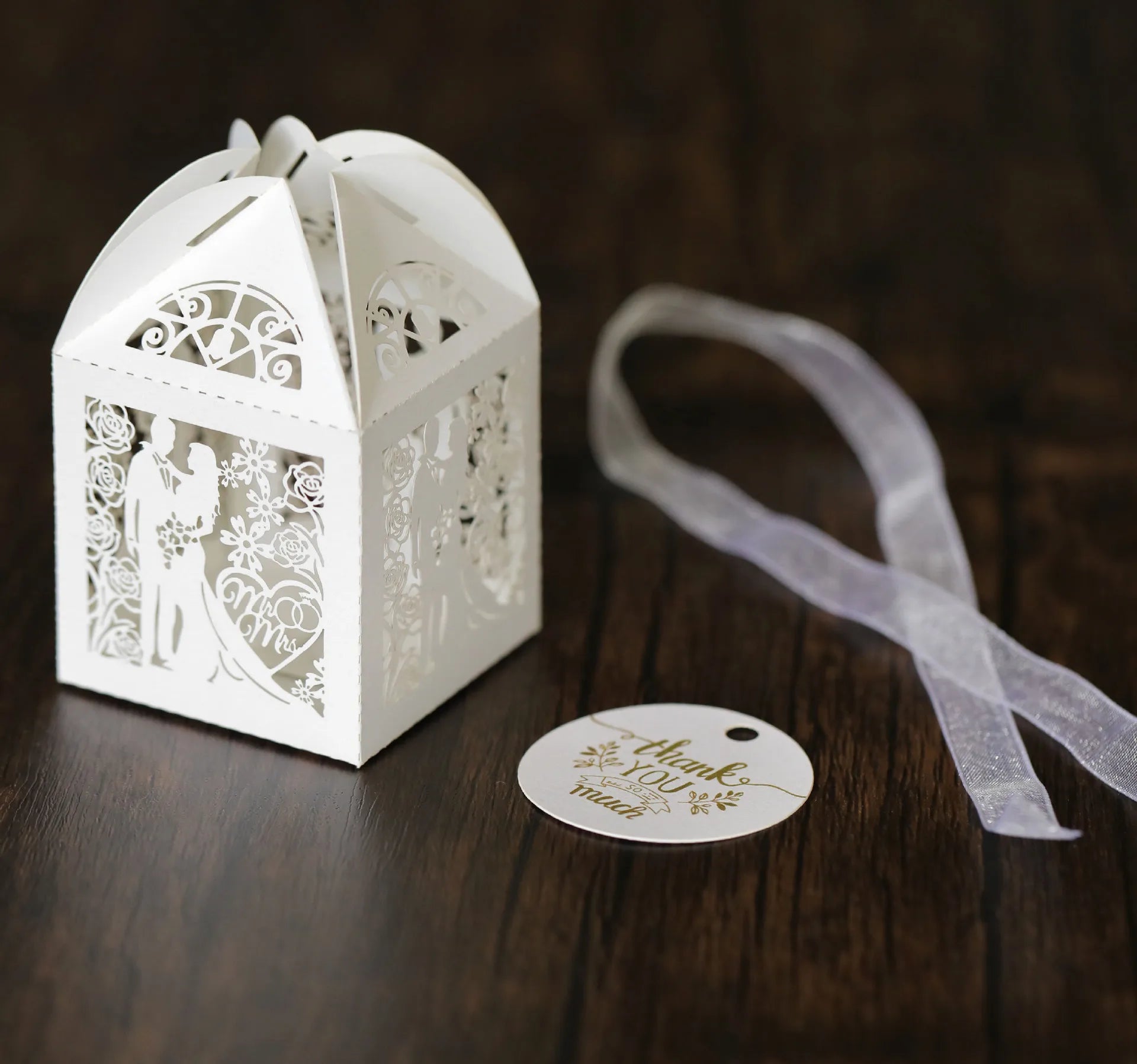 Scatole per caramelle per qualsiasi evento, scatola regalo con nastri