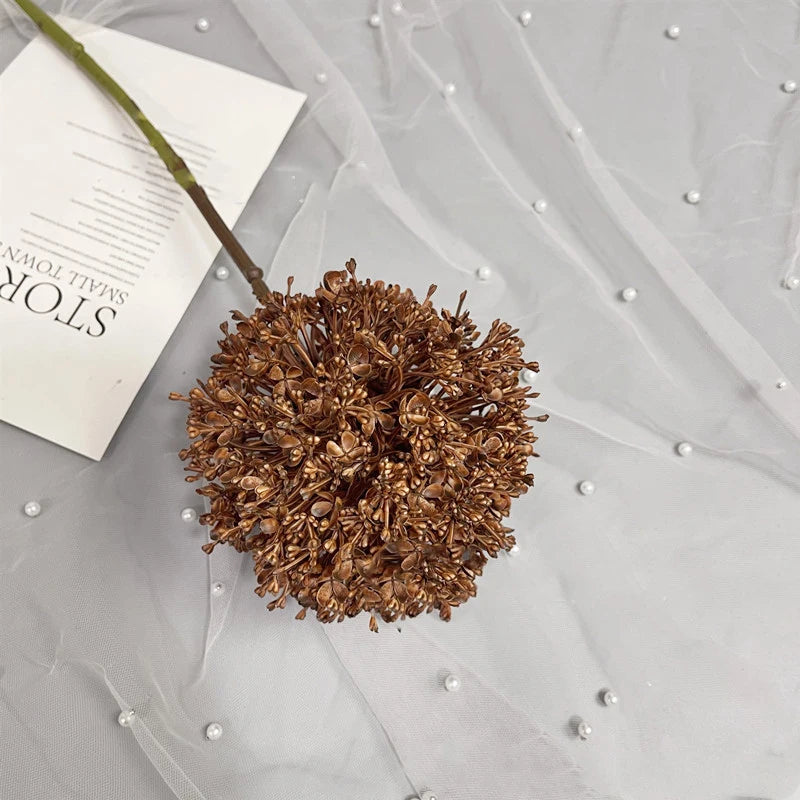 Gran rama de cebolla artificial colorida para salón de bodas floral 75 cm.