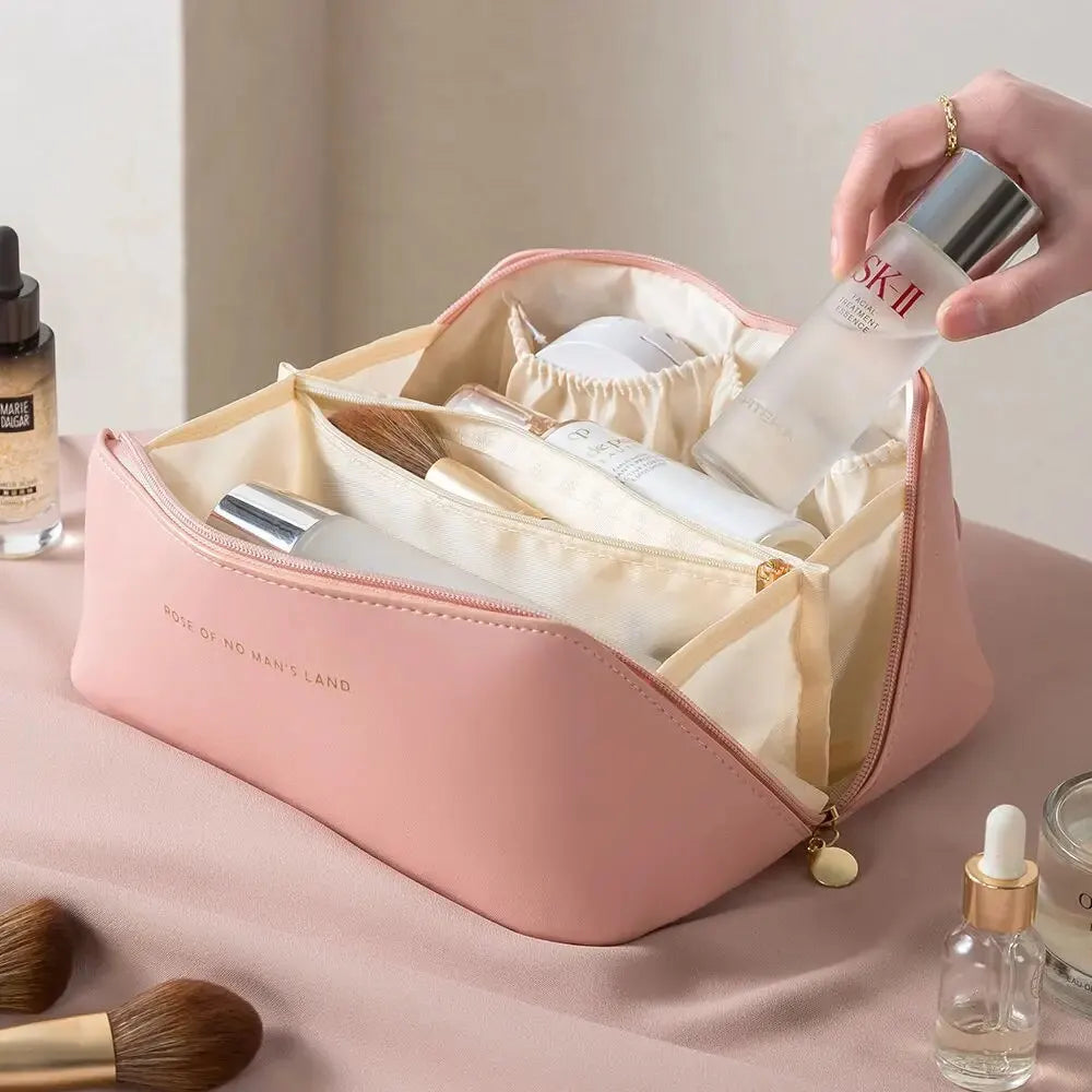 Organizador de maquillaje, neceser para mujer, estuche de maquillaje, bolsa de almacenamiento