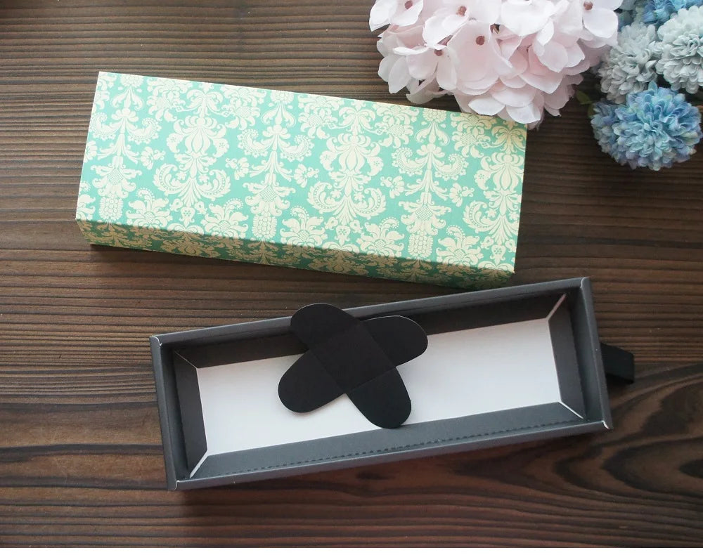 Elegante confezione regalo con motivo floreale blu e giallo, 3 misure, 10 pezzi