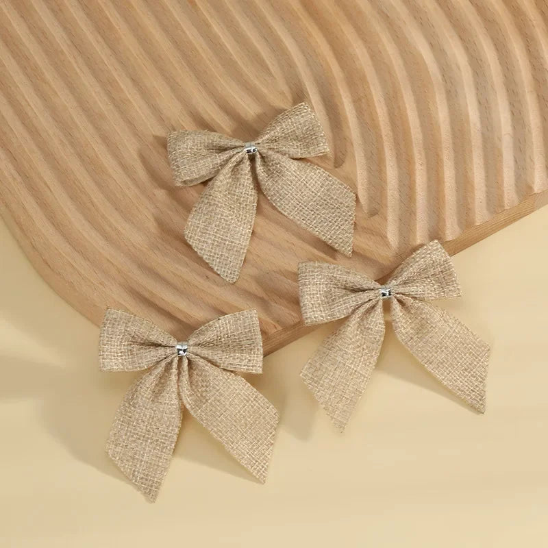 Christmas Bows Gold Red Bows.