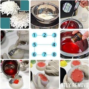 Stampo in silicone per candele a forma di sacchetto regalo di Natale