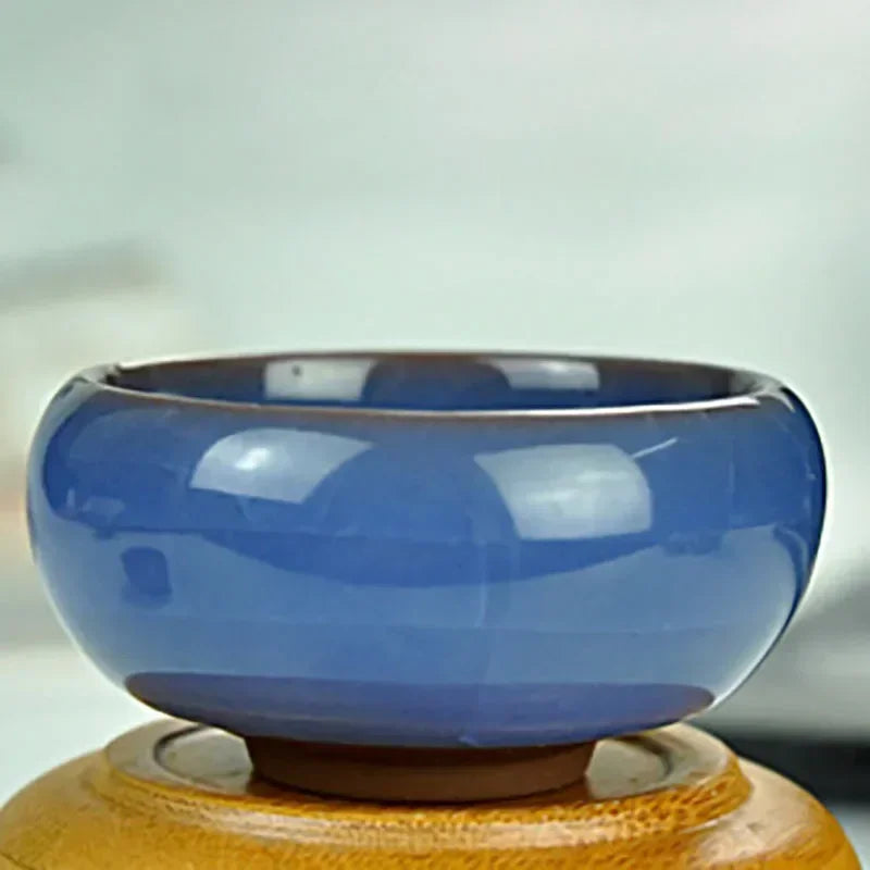 Handgefertigte Ice Crack Keramik Kerzenleuchterschale