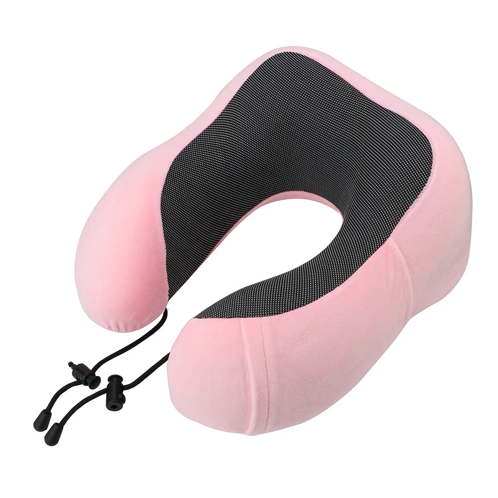 Cuscino da viaggio morbido a forma di U in memory foam per il collo