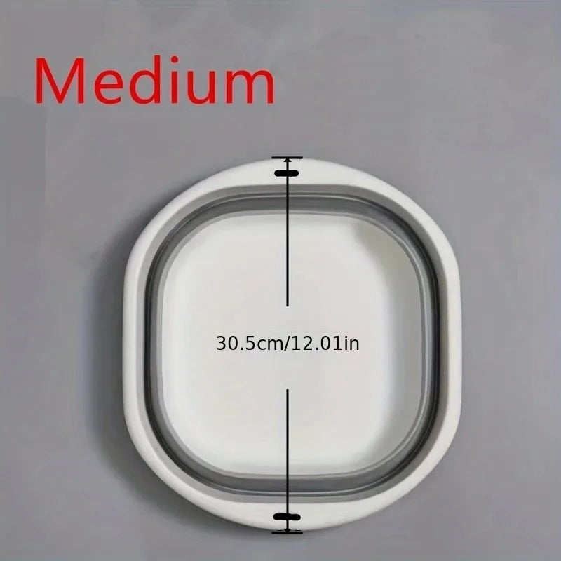 Wash Basin Laundry Baskets 3 Pack Collapsible Tub Space Saving.