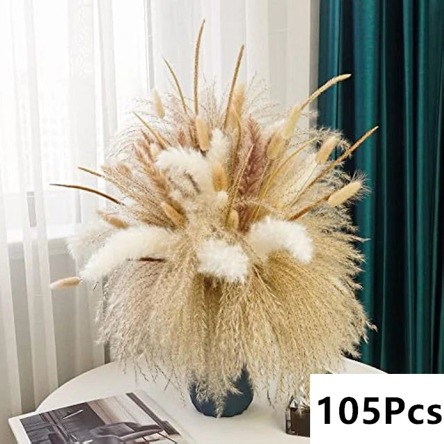 Natural Pampas Dried Flowers Bouquet Decoration