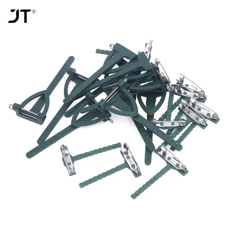 Broches de metal plástico para flores, 10/20 piezas.