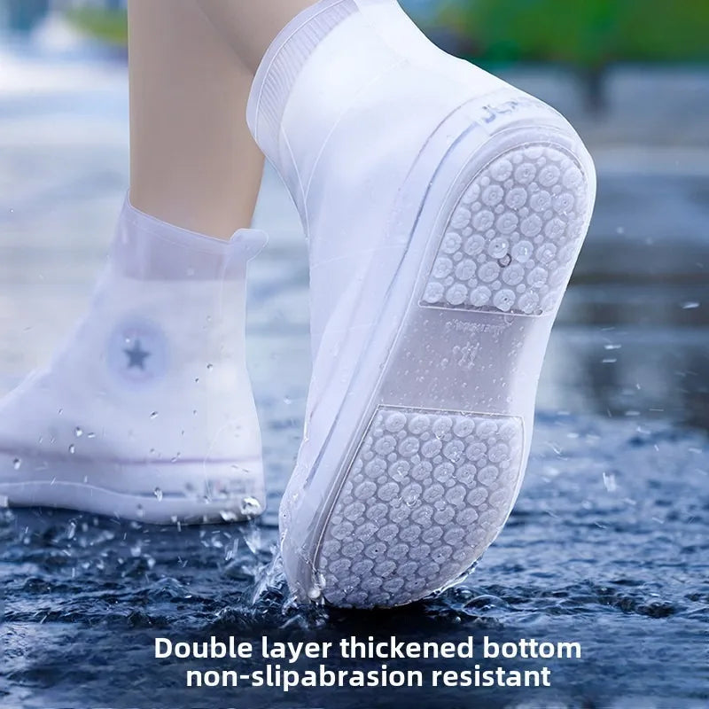 Lightweight Thick Wear-resistant Silicone Rain Shoe Covers Travel