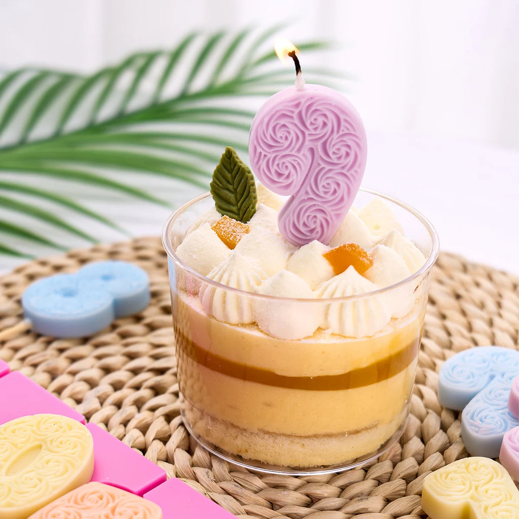 Handgemachte Rosenzahlen-Duftkerzenformen zur Herstellung von Zubehör